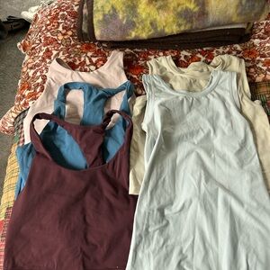 Bundle of Paragon Fitwear Women's Sports Bras - Blue, Cream, Brown